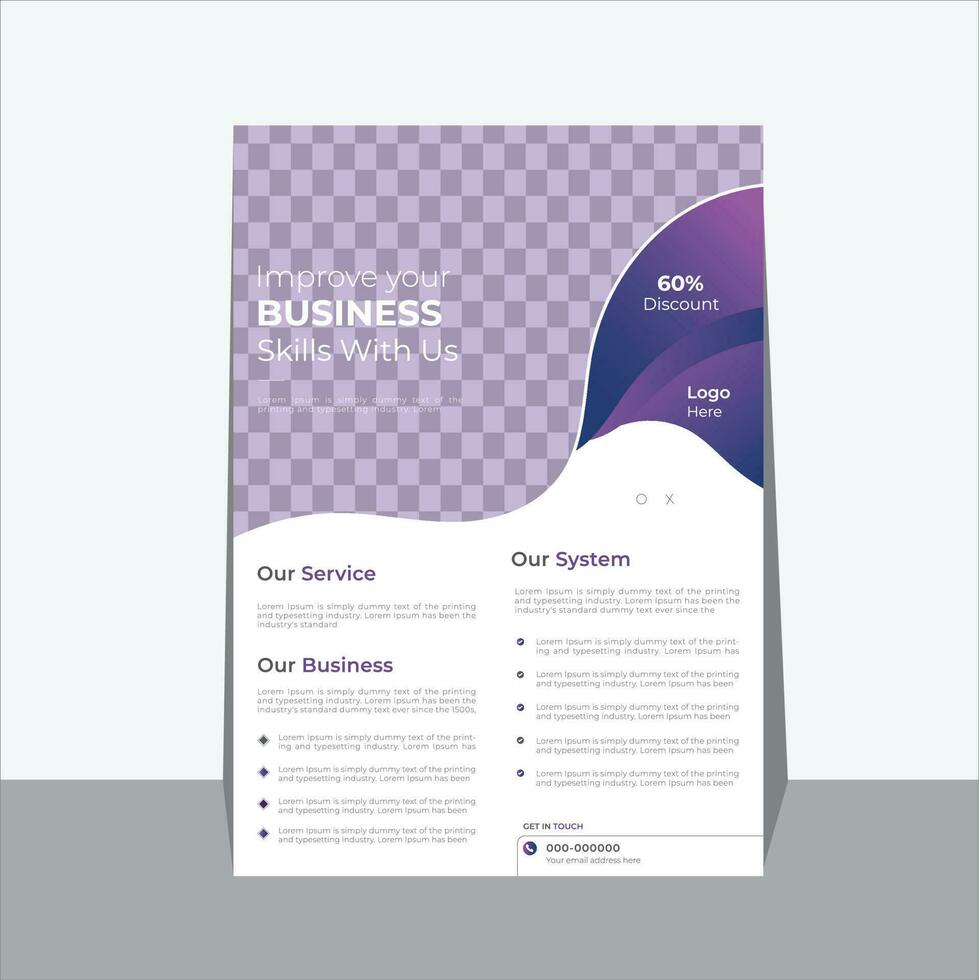Modern Business Flyer Template vector