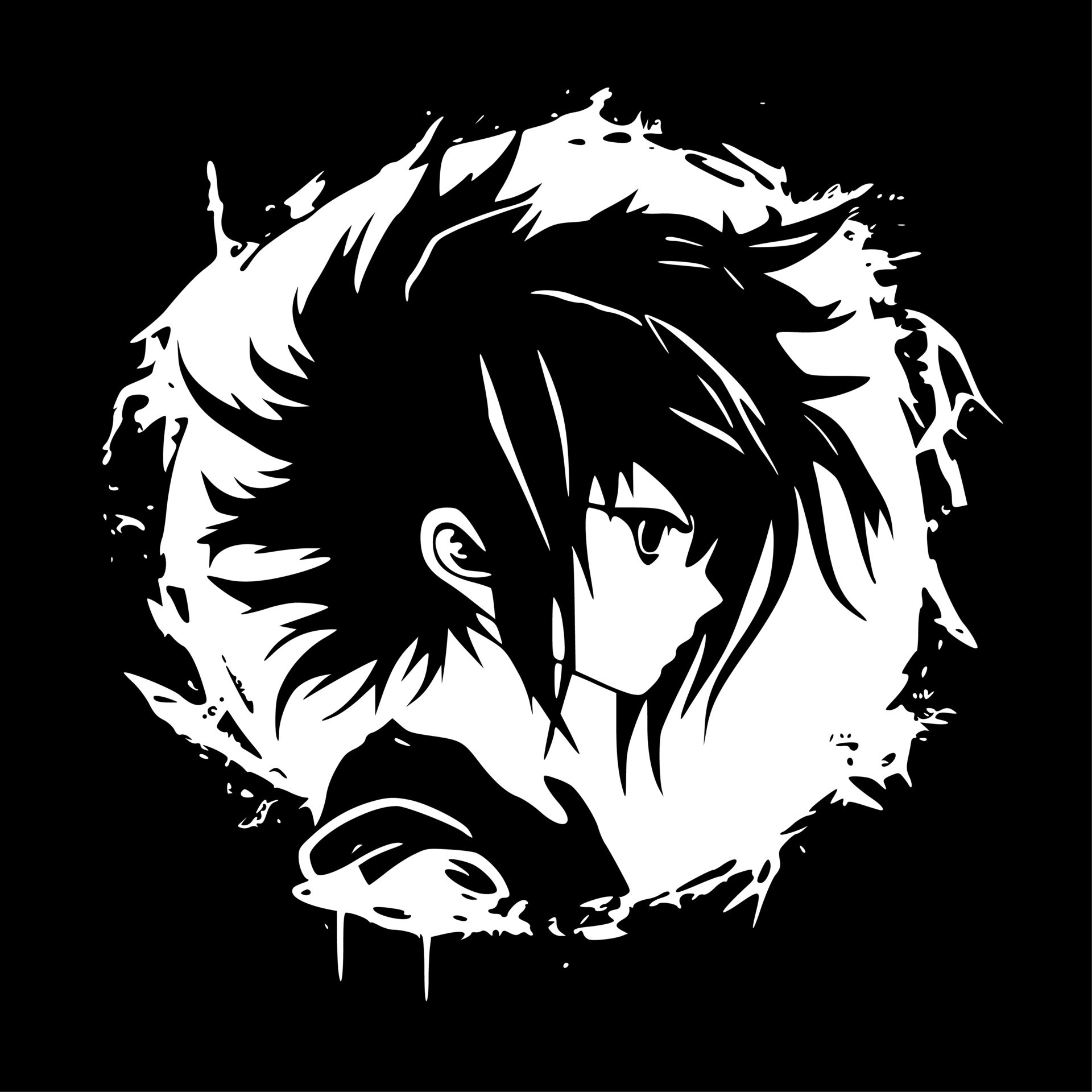 𝗶𝗰𝗼𝗻  Anime monochrome, Anime, Dark anime