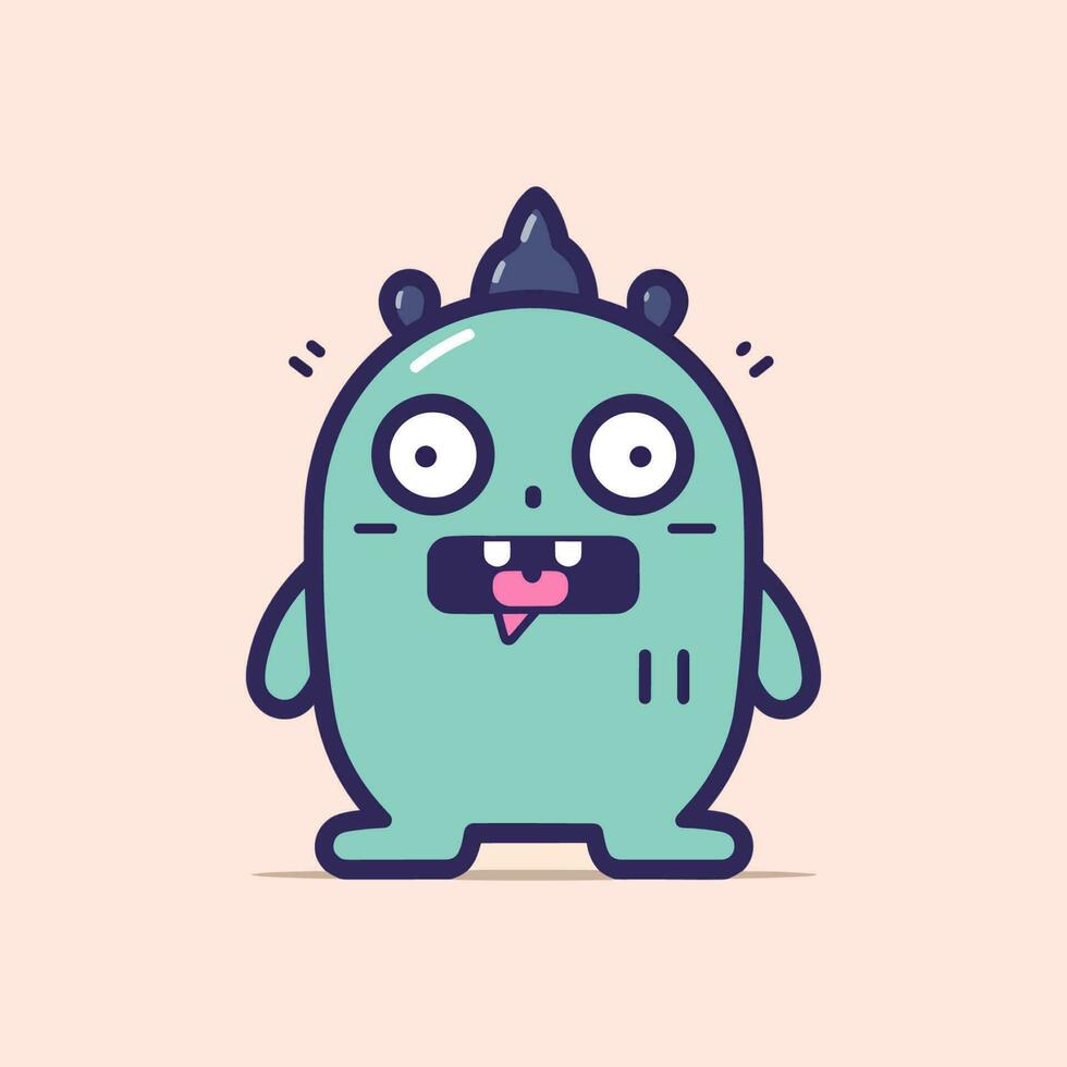Cute monster illustration is quirky and whimsical, perfect for designs that are playful and imaginative. vector