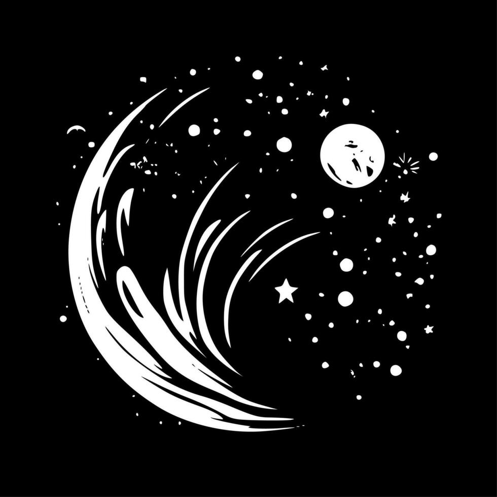 Celestial, Minimalist and Simple Silhouette - Vector illustration