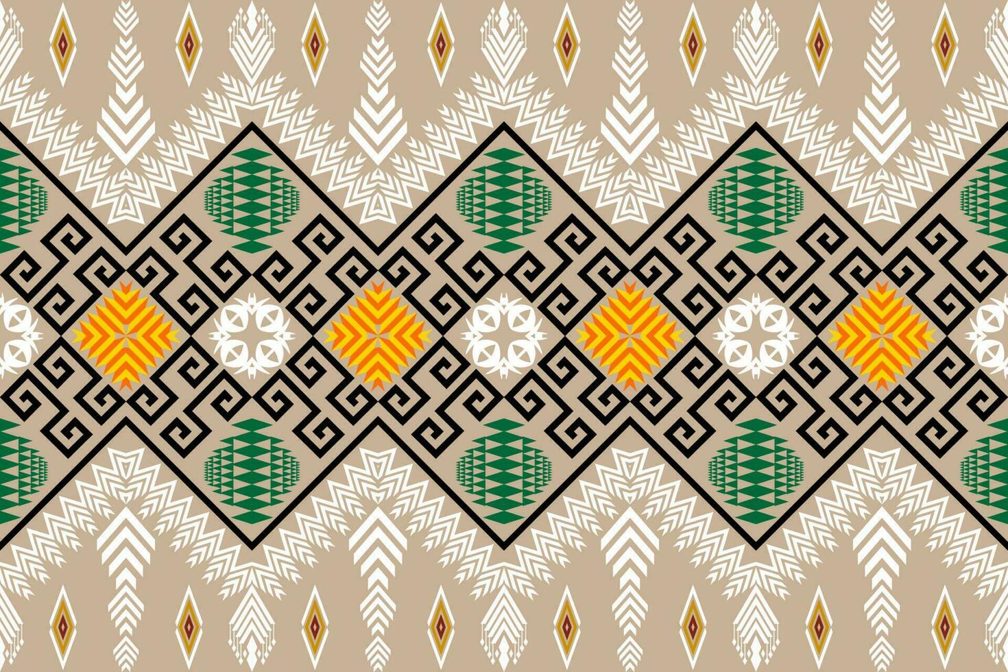 Ethnic Figure aztec embroidery style. Geometric ikat oriental traditional art pattern.Design for ethnic background,wallpaper,fashion,clothing,wrapping,fabric,element,sarong,graphic,vector illustration vector