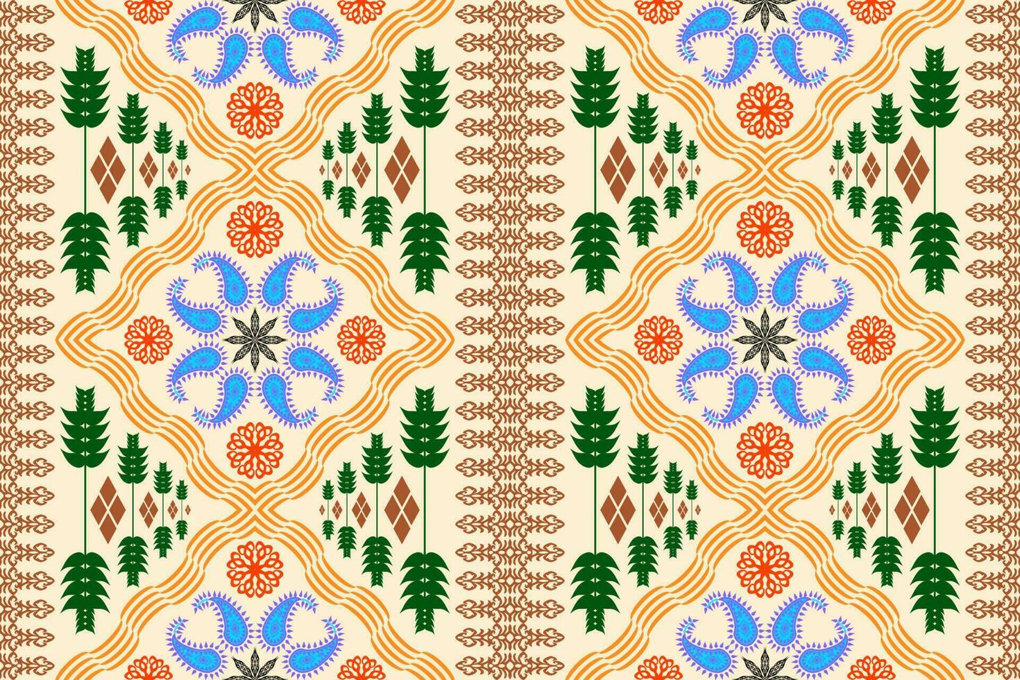 Ethnic Figure aztec embroidery style. Geometric ikat oriental traditional art pattern.Design for ethnic background,wallpaper,fashion,clothing,wrapping,fabric,element,sarong,graphic,vector illustration vector