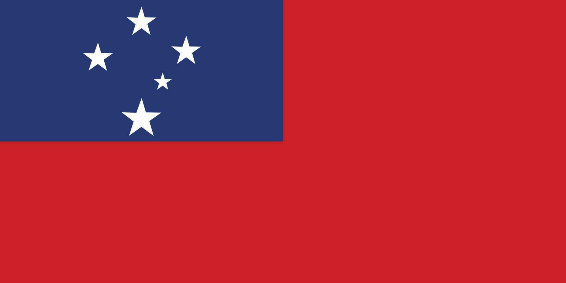 Flag of Samoa.National flag of Samoa vector