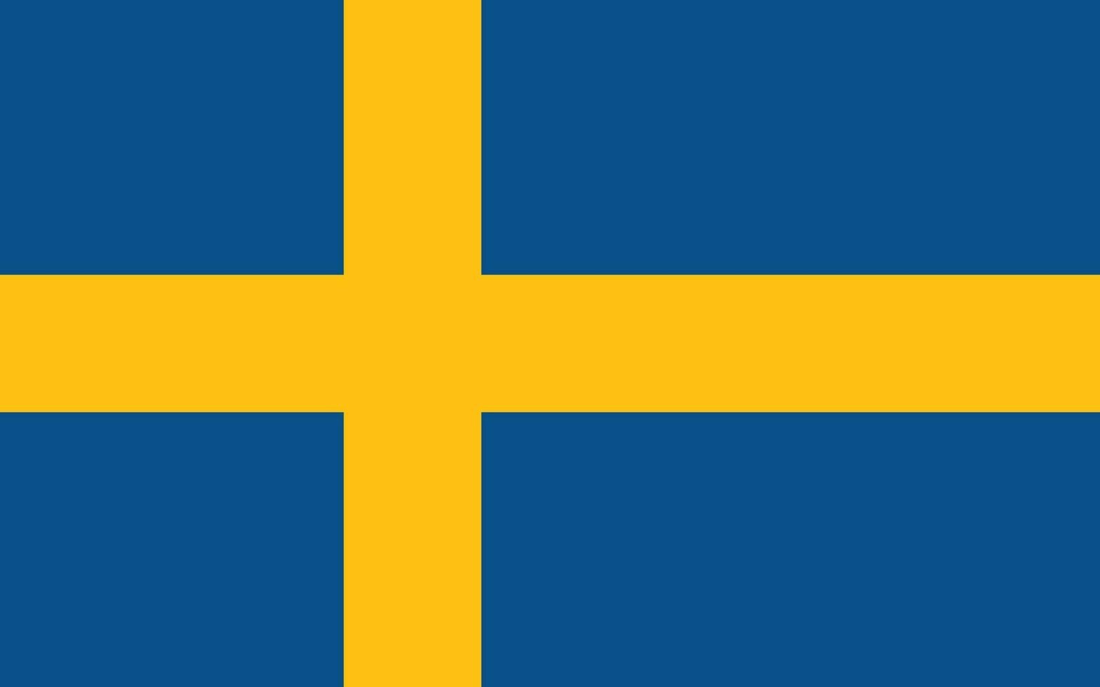 Flag of Sweden.National flag of Sweden vector