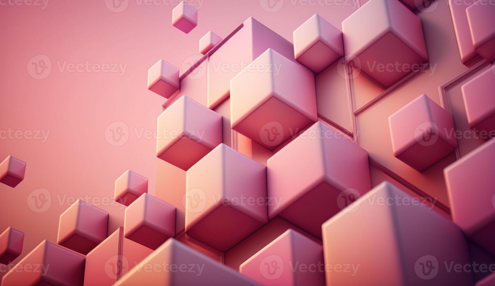 , Beautiful gradient scene landscape with light pink color, horizontal wallpaper. Abstract studio room geometric background photo