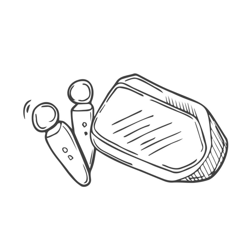 VR headset googles. Virtual reality line art icons, symbols, logos, drawings, illustrations, signs, doodles for web, business, online vector