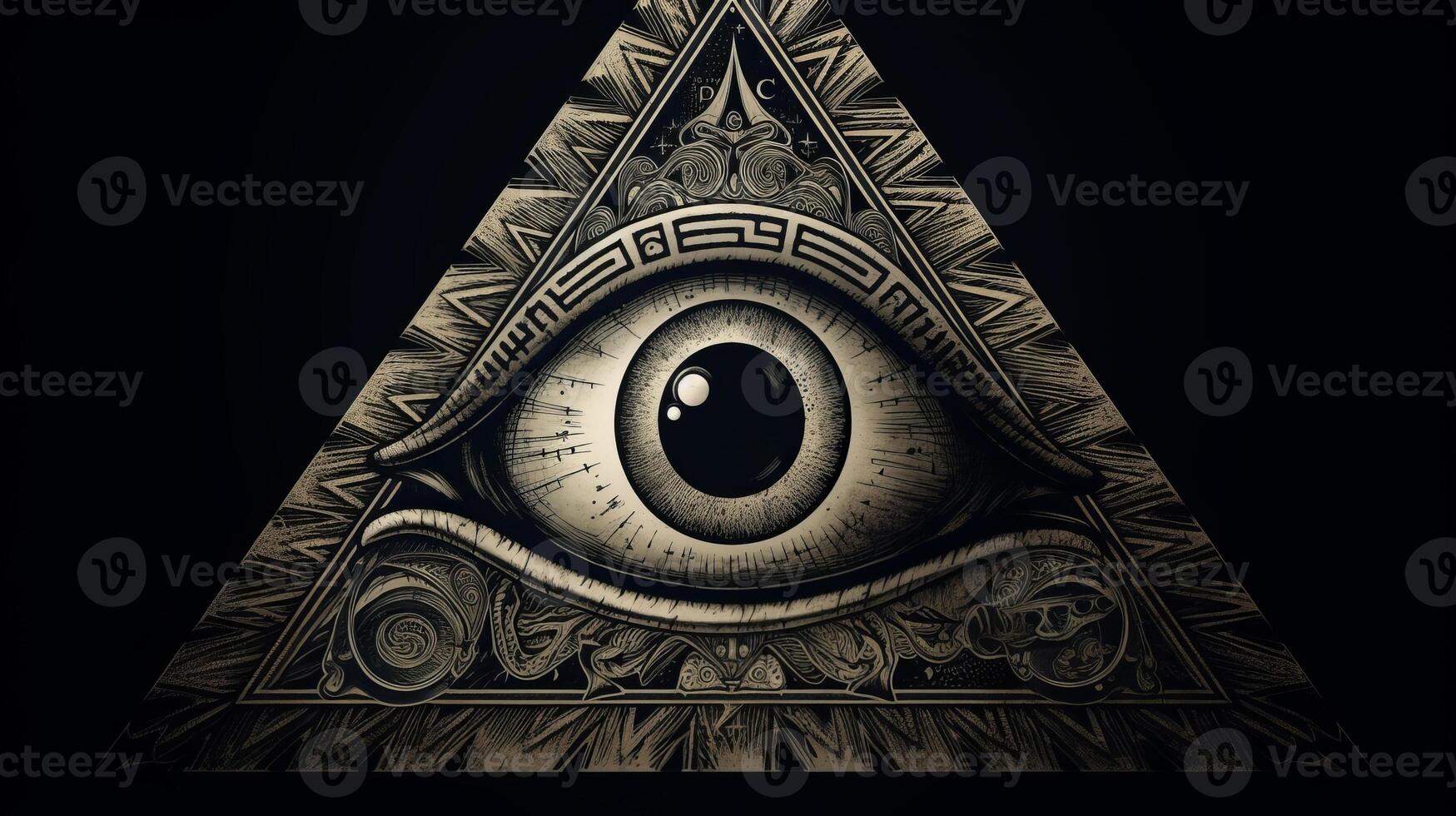 photo Sign Illuminati. freemasonry. The masonic square.