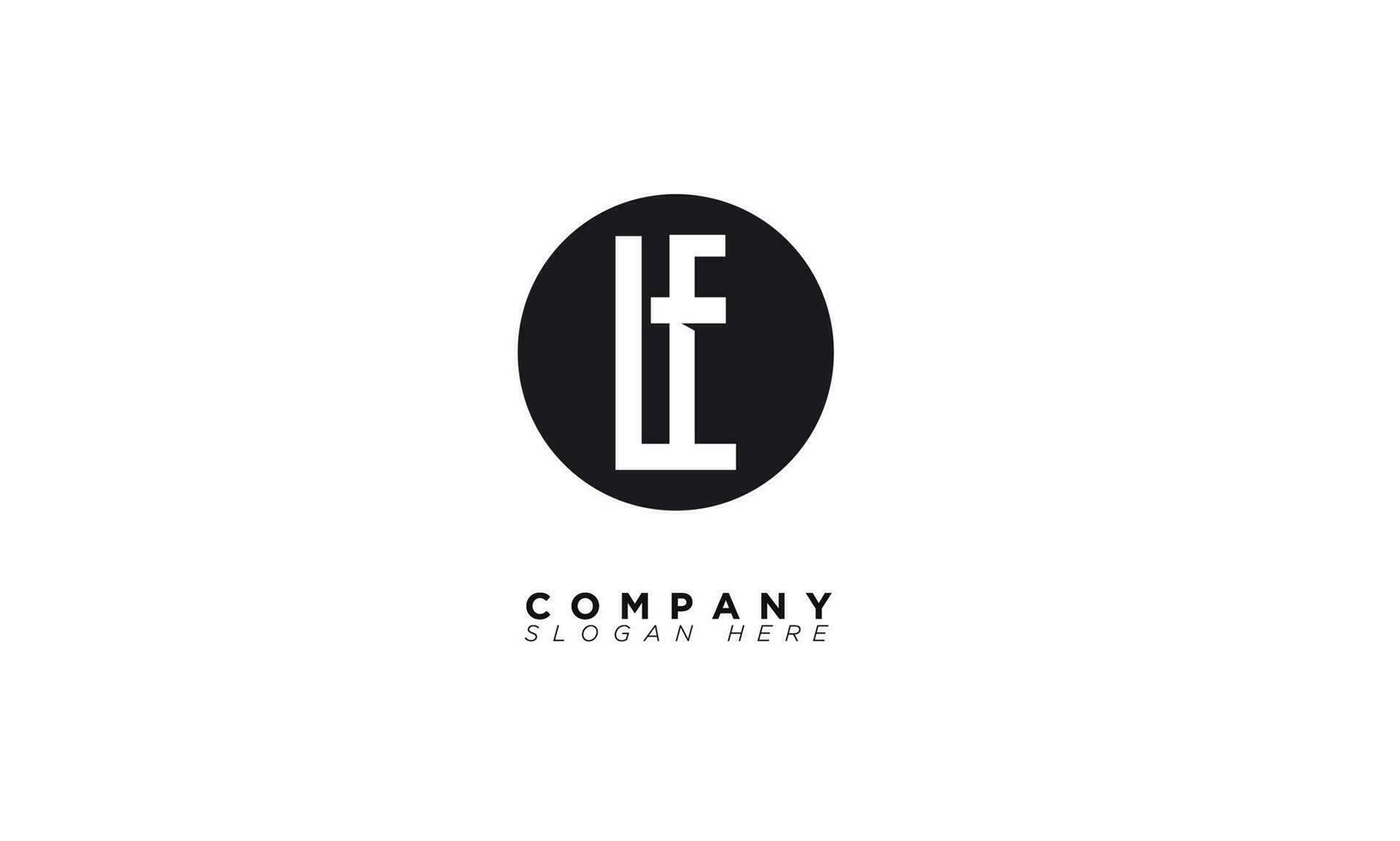 LF Alphabet letters Initials Monogram logo FL, L and F vector