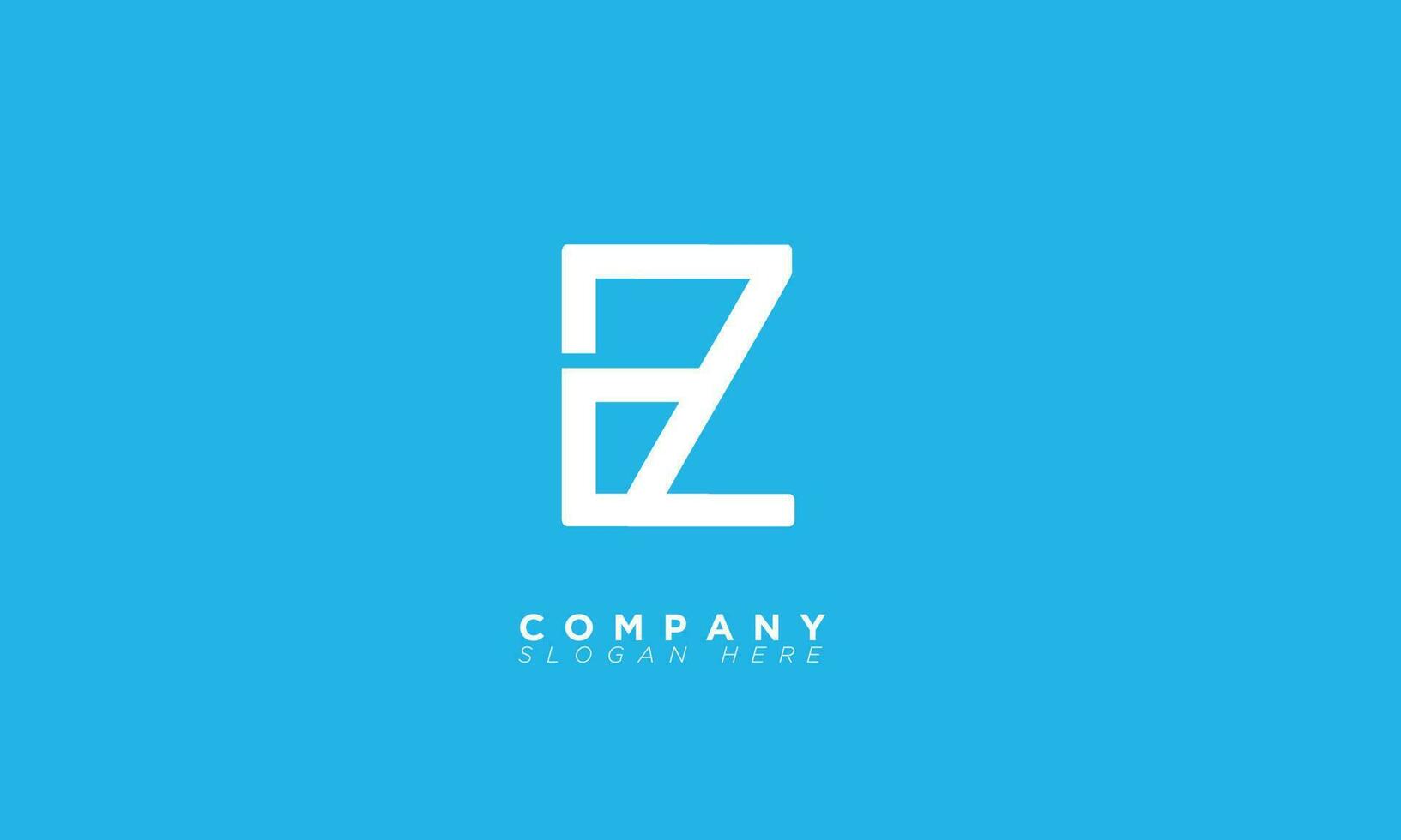 EZ Alphabet letters Initials Monogram logo ZE, E and Z vector