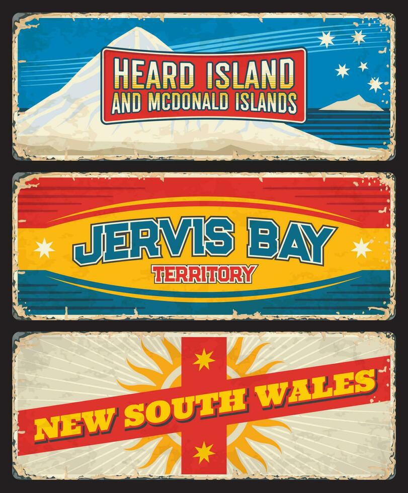 New South Wales, Jervis Bay, Heard and McDonald vector