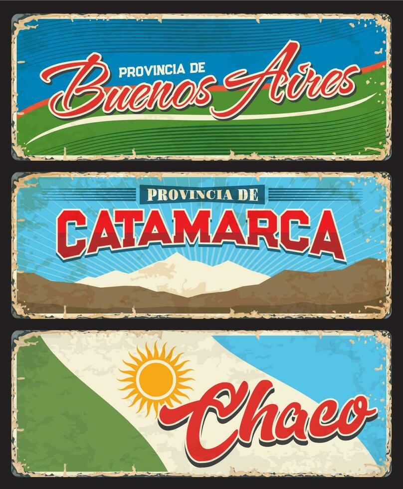 buenos aires, catamarca, chaco, argentino provincia vector