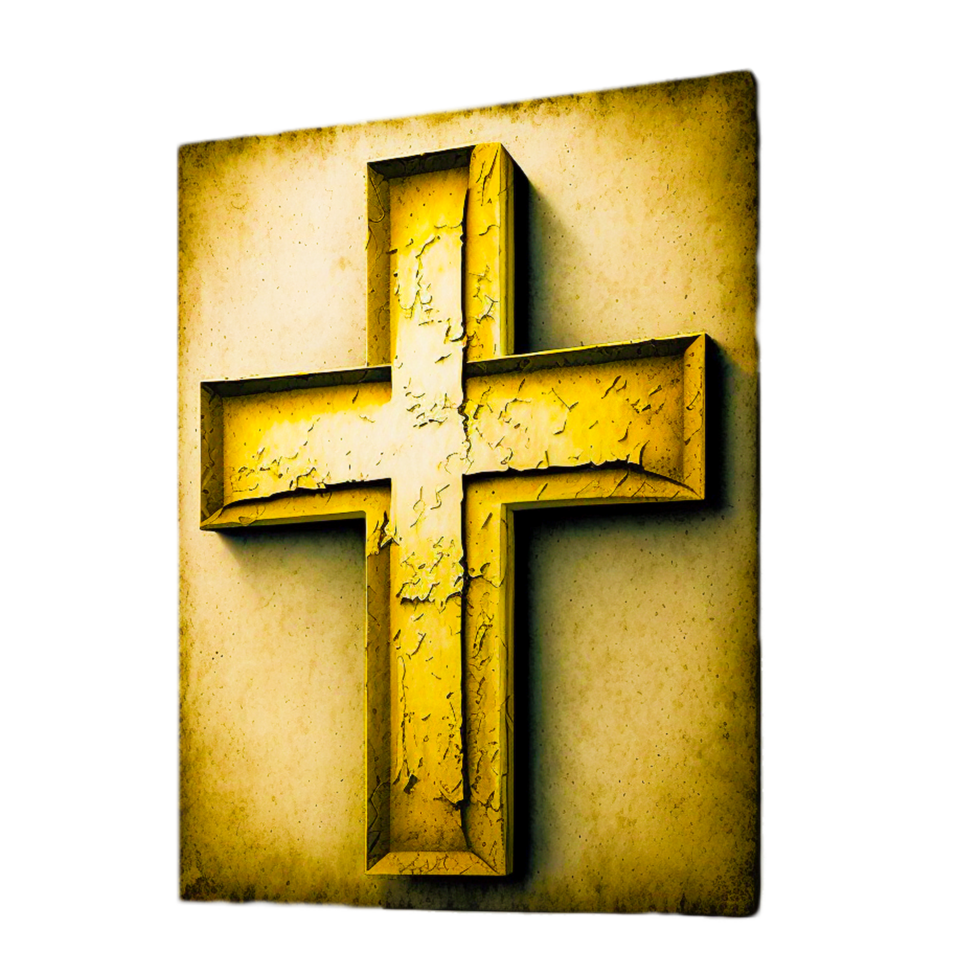 golden cross illustration png