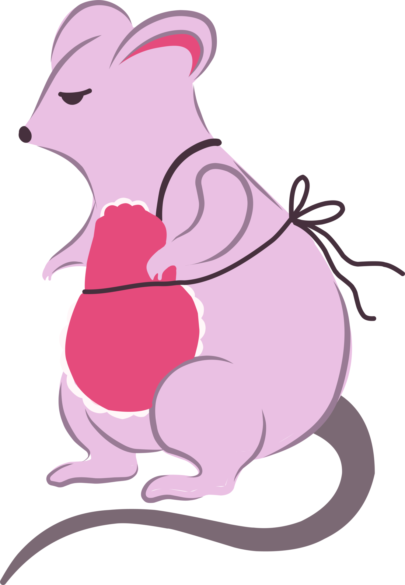 Field mouse children's style.Mouse from the fairy tale 23592023 PNG