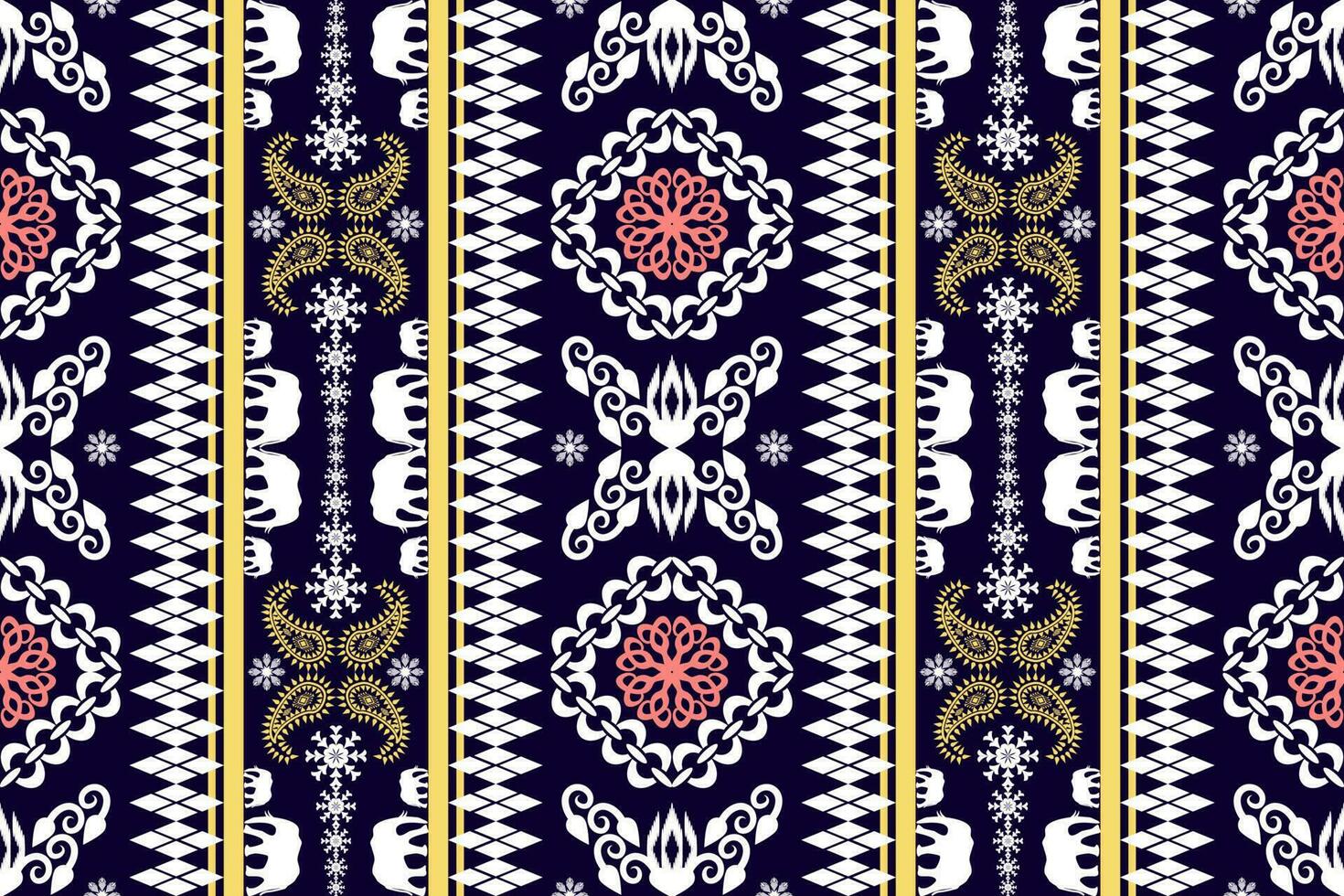 étnico figura azteca bordado estilo. geométrico ikat oriental tradicional Arte patrón de diseño para étnico fondo,fondo de pantalla,moda,ropa,envoltura,tela,elemento,pareo,gráfico,vector ilustración vector