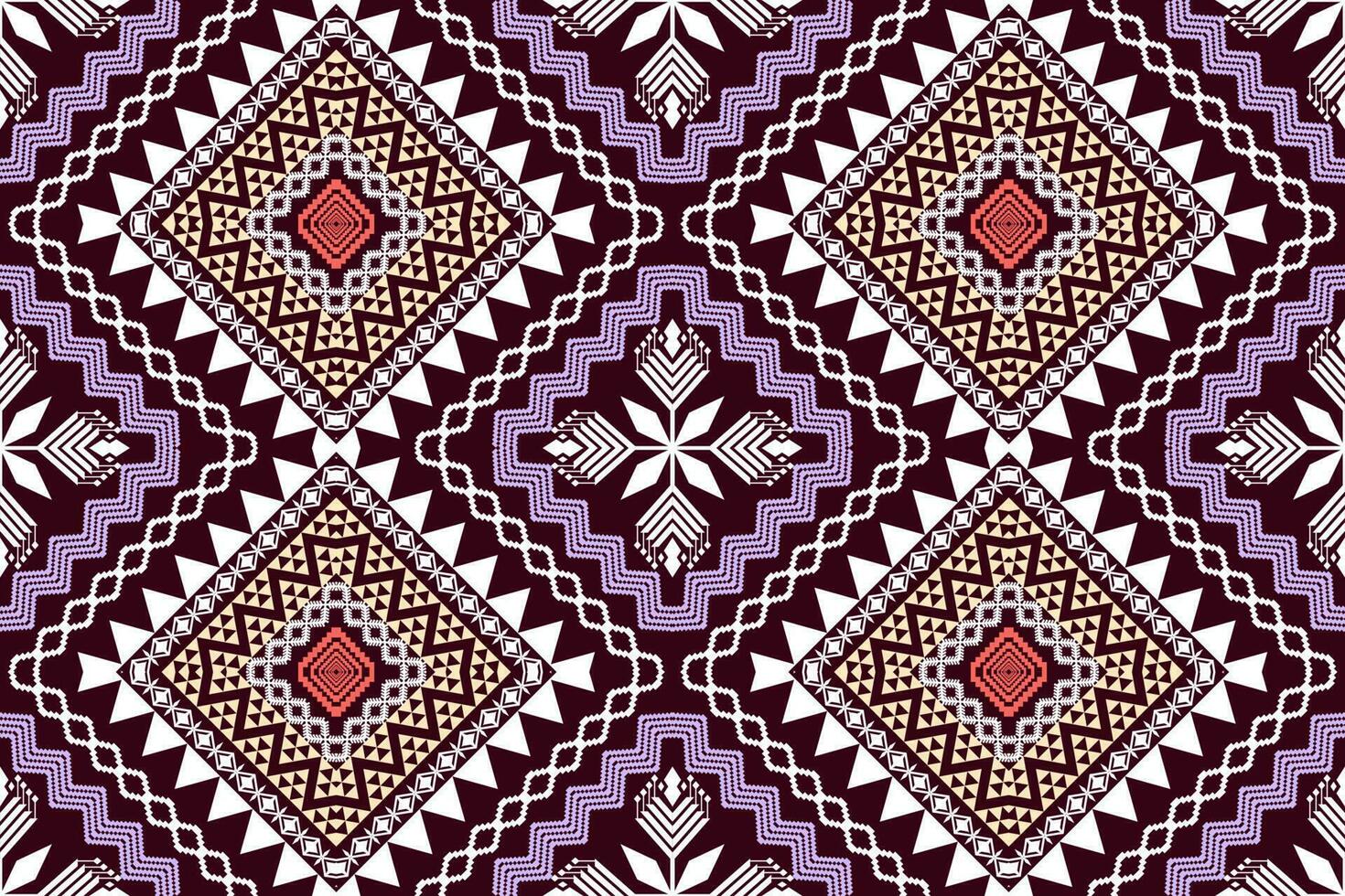 Ethnic Figure aztec embroidery style. Geometric ikat oriental traditional art pattern.Design for ethnic background,wallpaper,fashion,clothing,wrapping,fabric,element,sarong,graphic,vector illustration vector