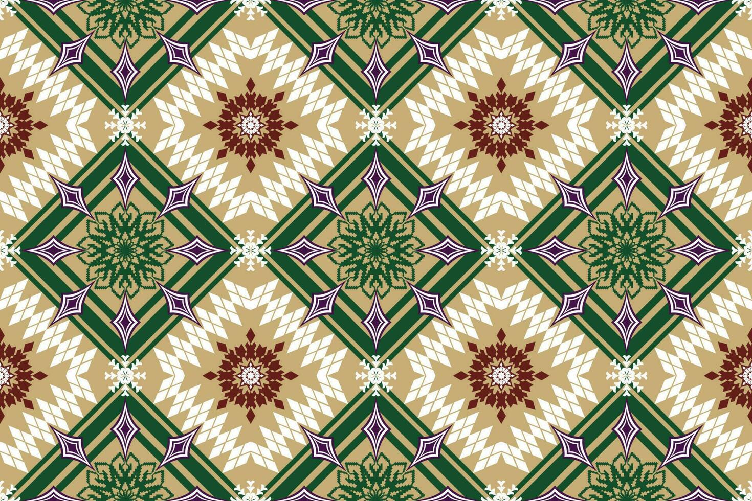 Ethnic Figure aztec embroidery style. Geometric ikat oriental traditional art pattern.Design for ethnic background,wallpaper,fashion,clothing,wrapping,fabric,element,sarong,graphic,vector illustration vector