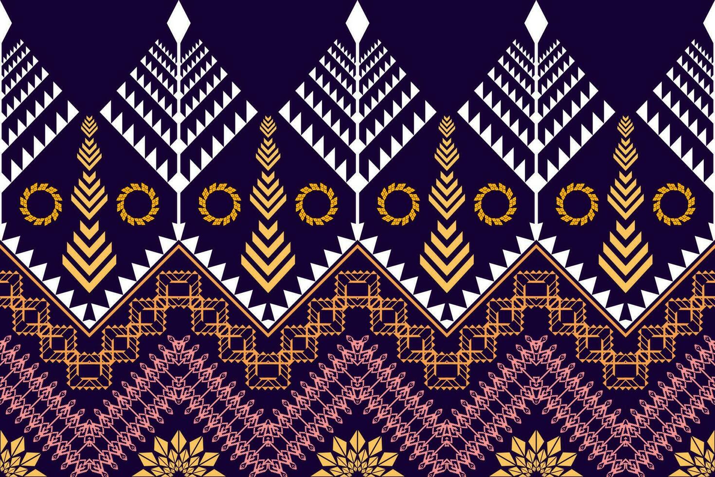 étnico figura azteca bordado estilo. geométrico ikat oriental tradicional Arte patrón de diseño para étnico fondo,fondo de pantalla,moda,ropa,envoltura,tela,elemento,pareo,gráfico,vector ilustración vector