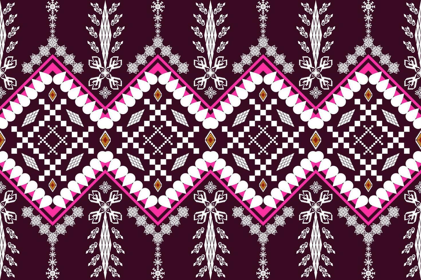 Ethnic Figure aztec embroidery style. Geometric ikat oriental traditional art pattern.Design for ethnic background,wallpaper,fashion,clothing,wrapping,fabric,element,sarong,graphic,vector illustration vector