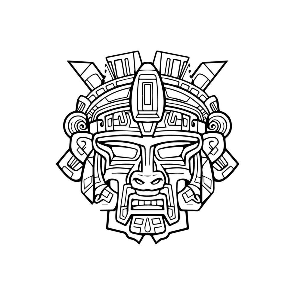 azteca ilustraciones viaje a antiguo veces con nuestra cautivador. estos maravilloso obras de arte capturar el espíritu de esta fascinante civilización vector