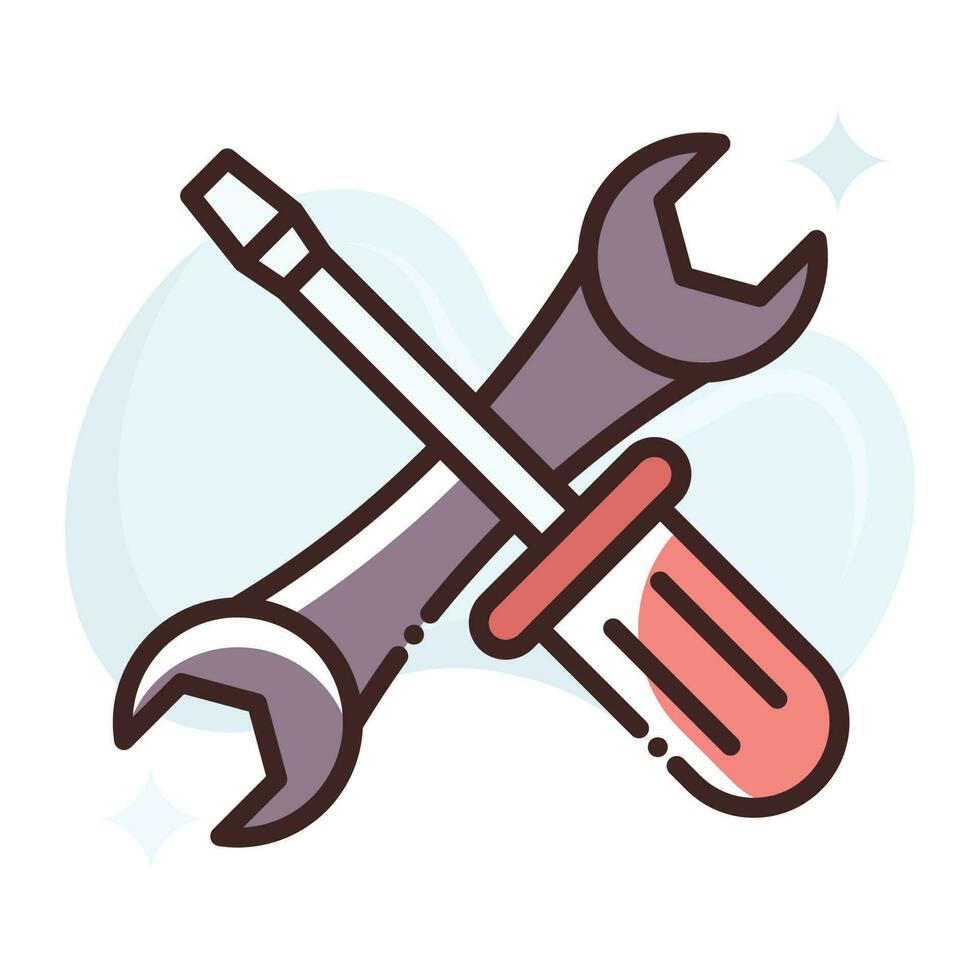 Repair Tools vector Fill outline Icon.Simple stock illustration stock.EPS 10