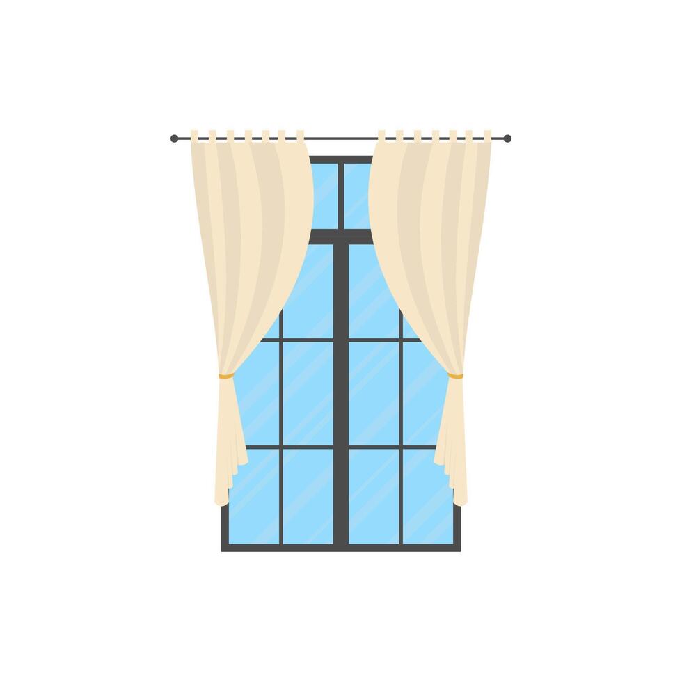 ventana con persianas aislado dibujos animados estilo. vector