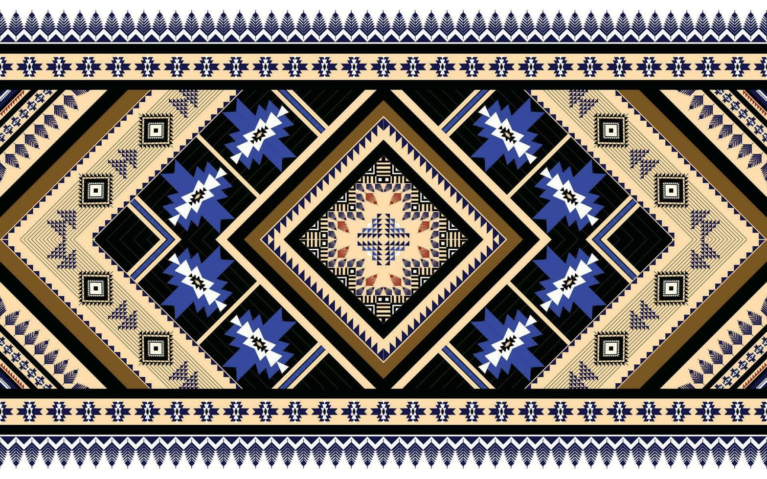 Ethnic pattern vector. Geometric design of American, Mexican, Western Aztec motif striped and bohemian pattern. designed for background,wallpaper,print, carpet,wrapping,tile,batik.vector illustratoin. vector