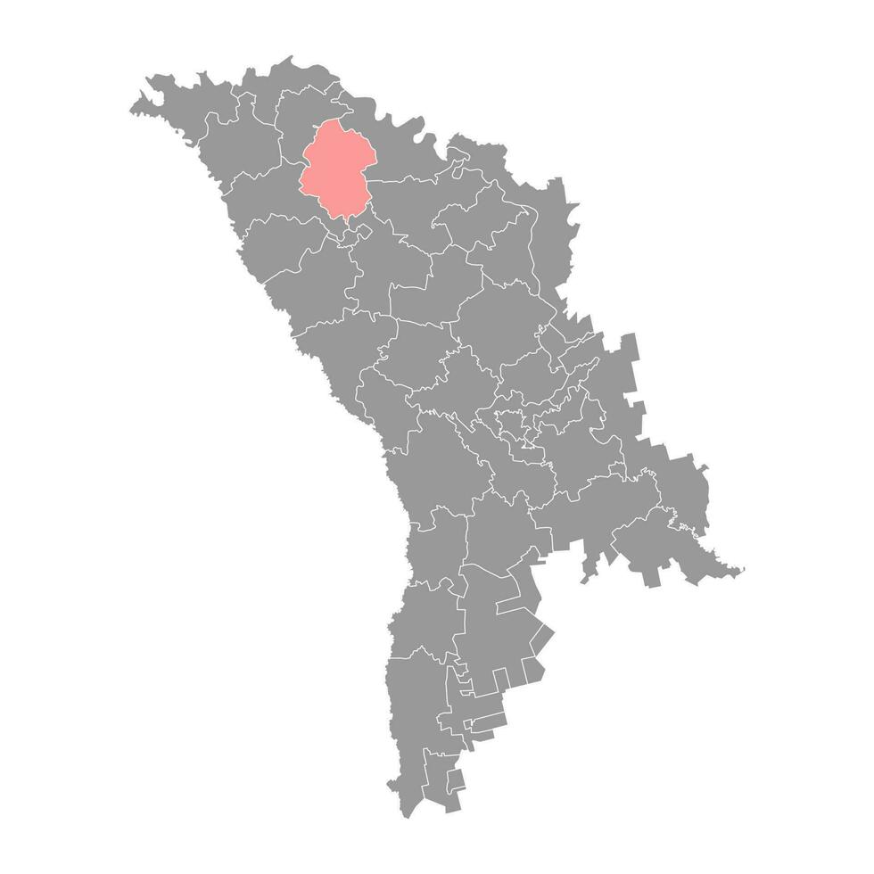 droquia distrito mapa, provincia de Moldavia. vector ilustración.