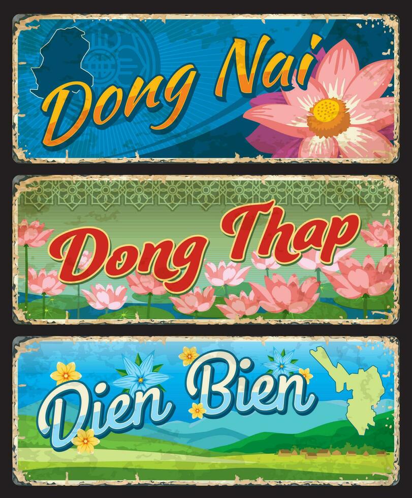 polla ni, polla eso, dien bien, Vietnam provincias vector