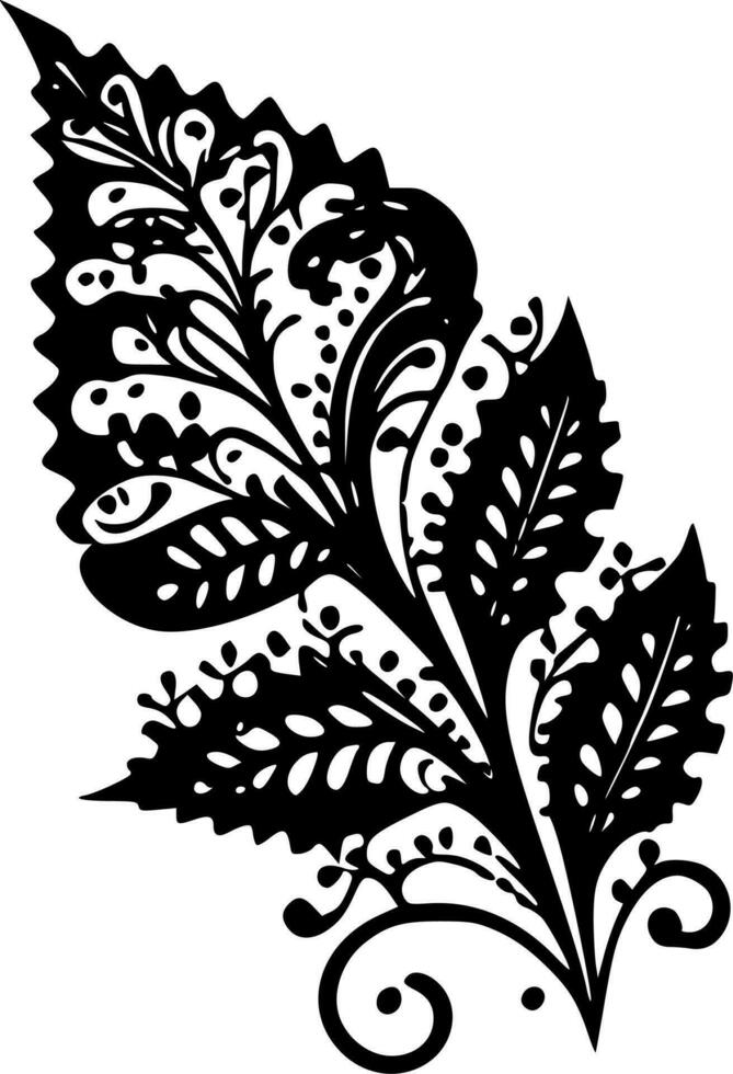 Lace, Minimalist and Simple Silhouette - Vector illustration