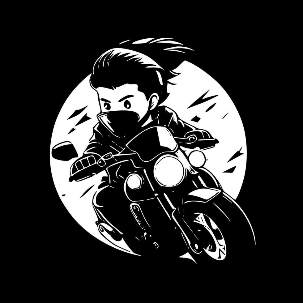 Biker - High Quality Vector Logo - Vector illustration ideal for T-shirt graphic