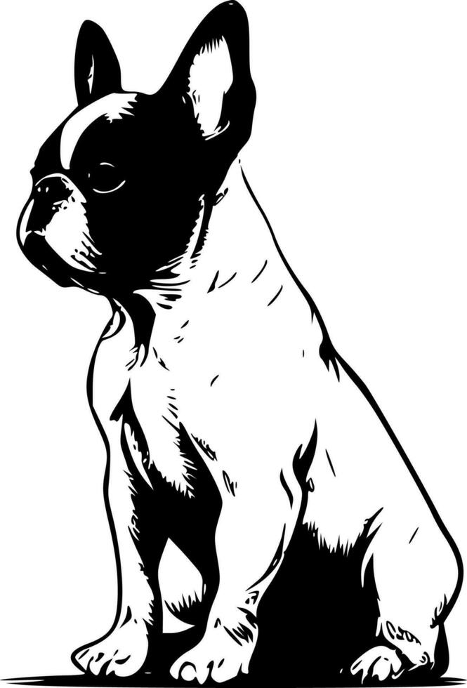 French Bulldog - High Quality Vector Logo - Vector illustration ideal for T-shirt graphic