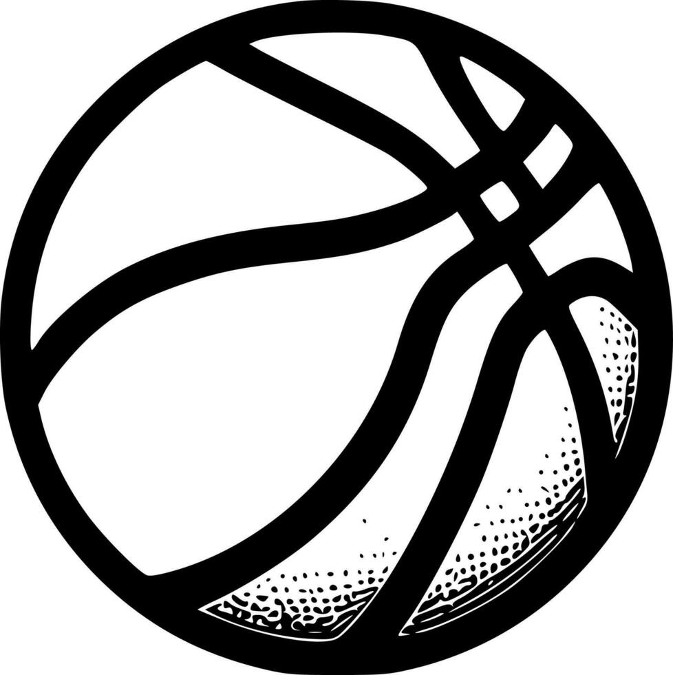 baloncesto, minimalista y sencillo silueta - vector ilustración