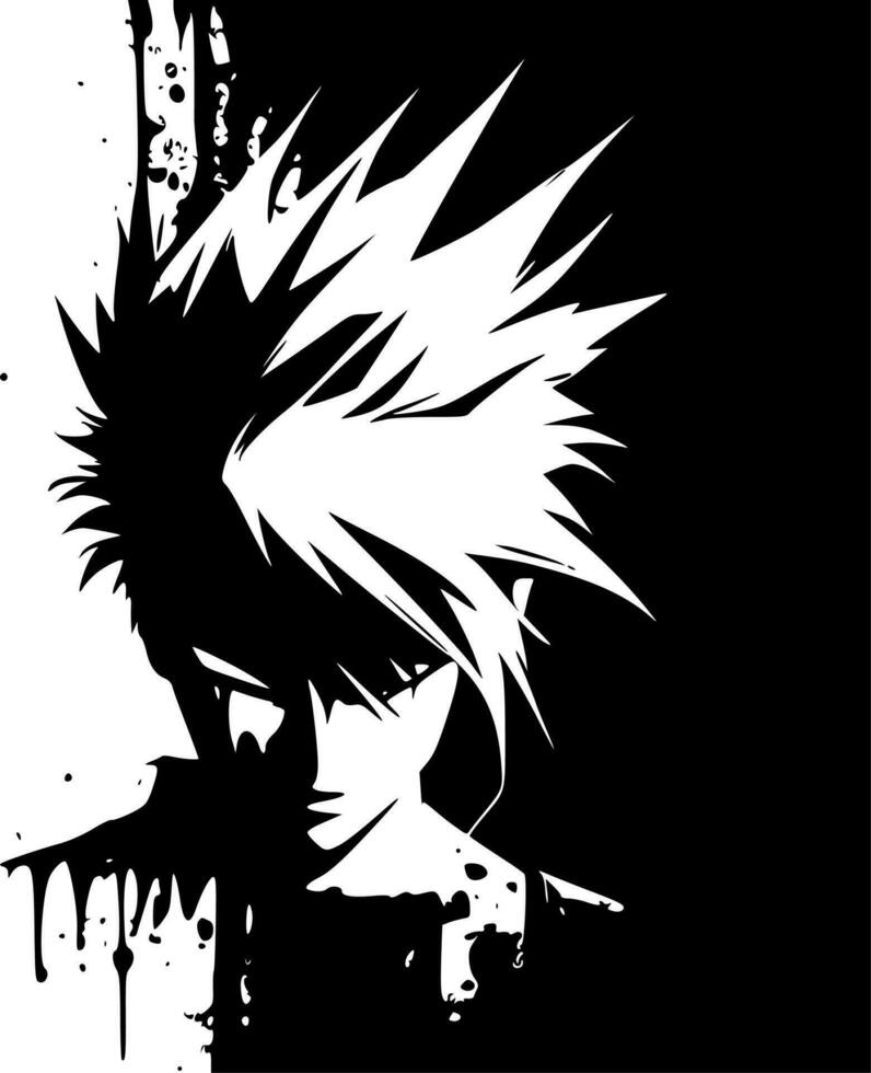 Bleach Effect, Black and White Vector illustration