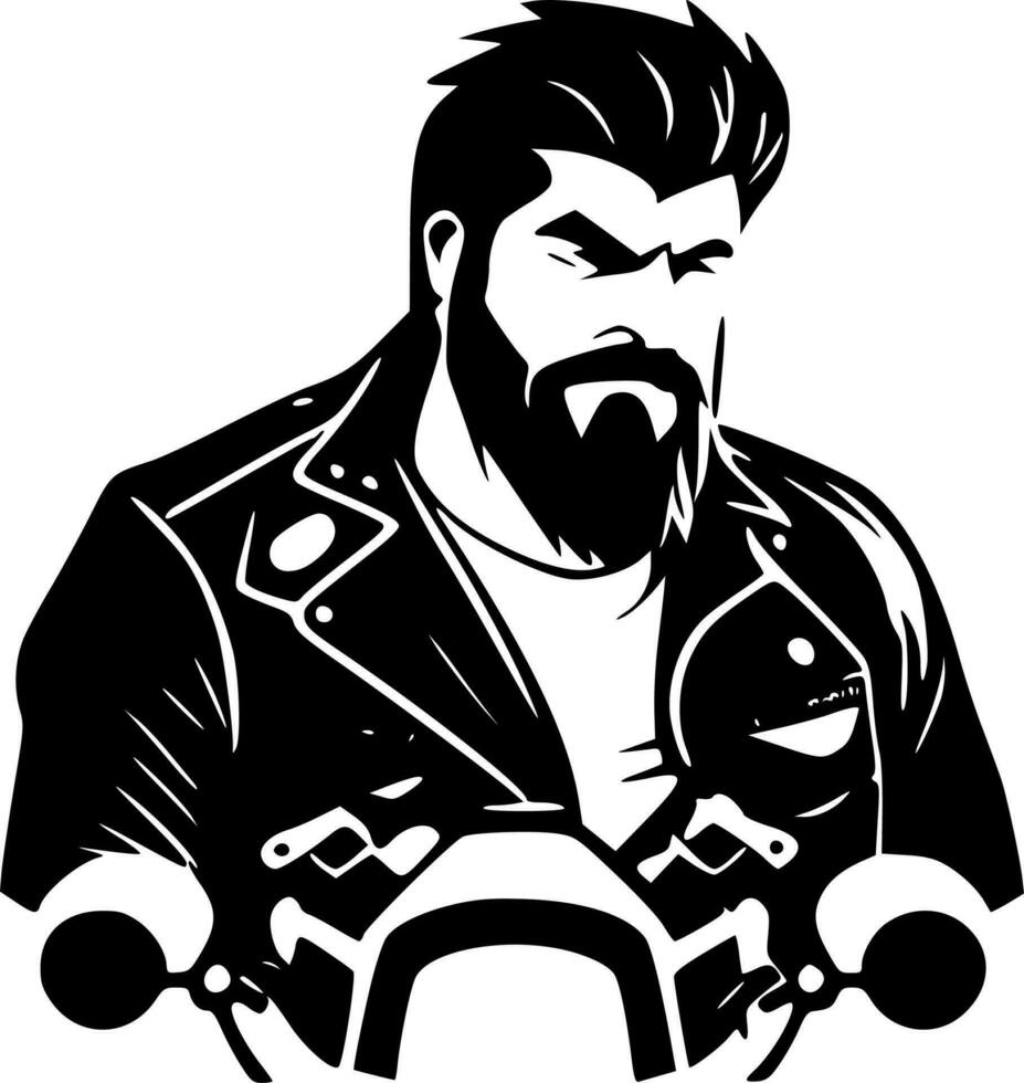 Biker - High Quality Vector Logo - Vector illustration ideal for T-shirt graphic