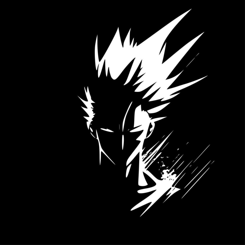 Bleach Effect, Minimalist and Simple Silhouette - Vector illustration