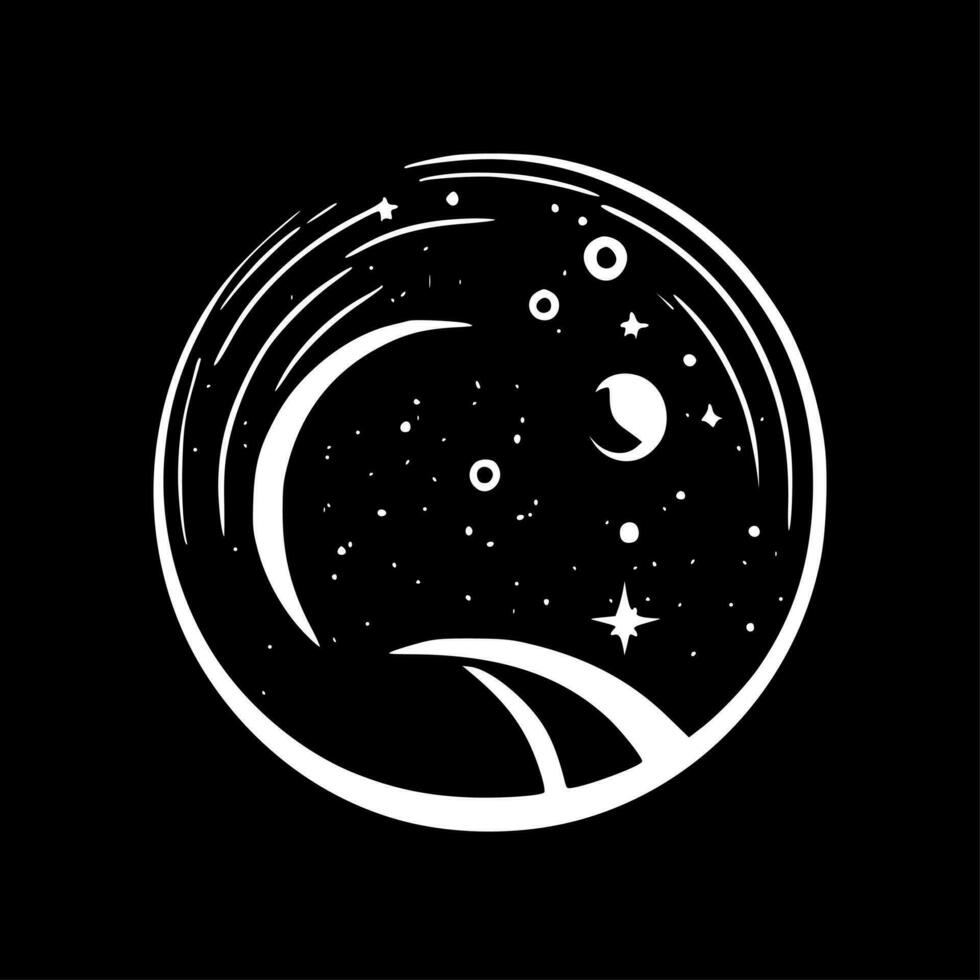 celestial, minimalista y sencillo silueta - vector ilustración