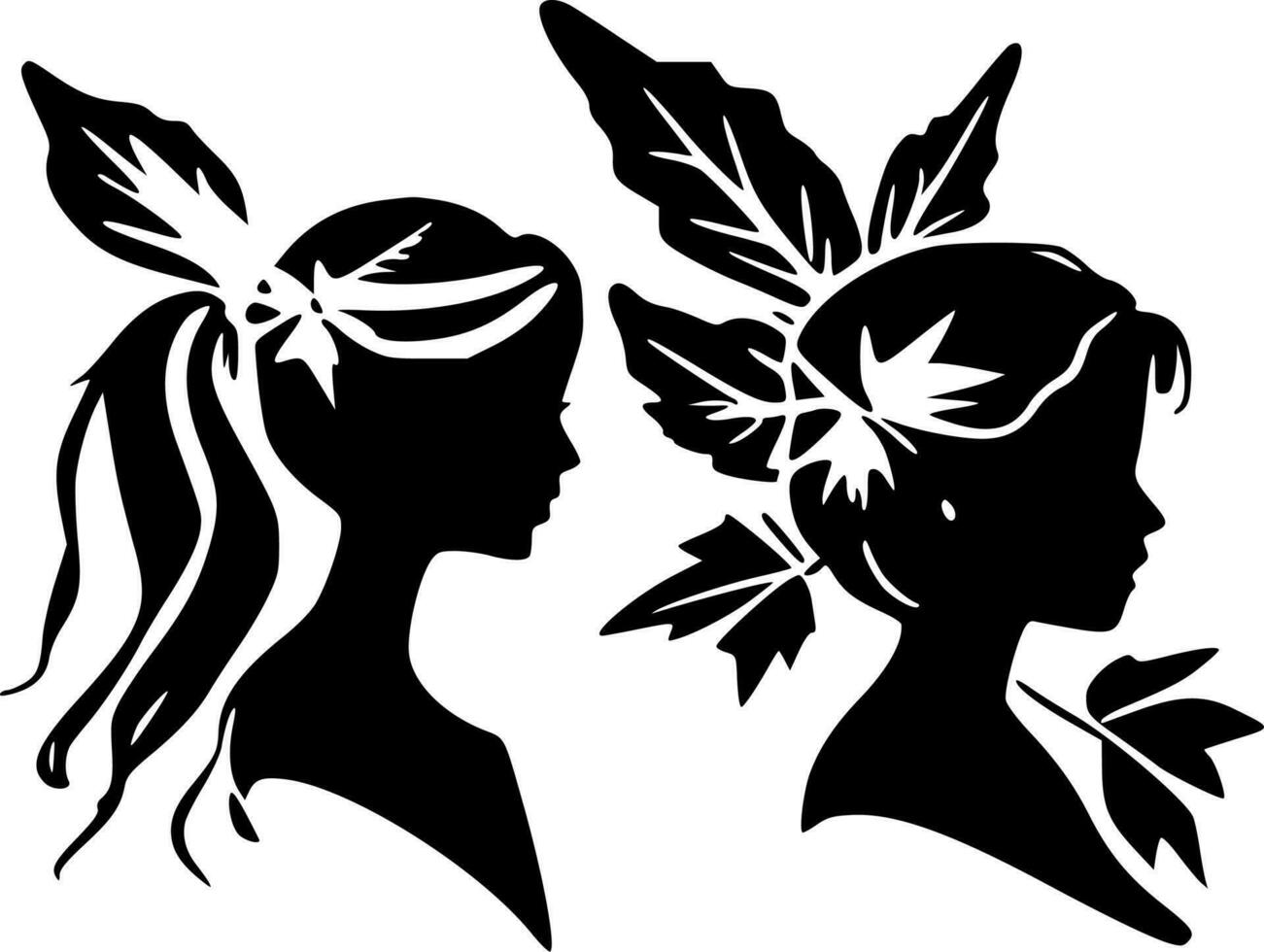 Fairies - High Quality Vector Logo - Vector illustration ideal for T-shirt graphic