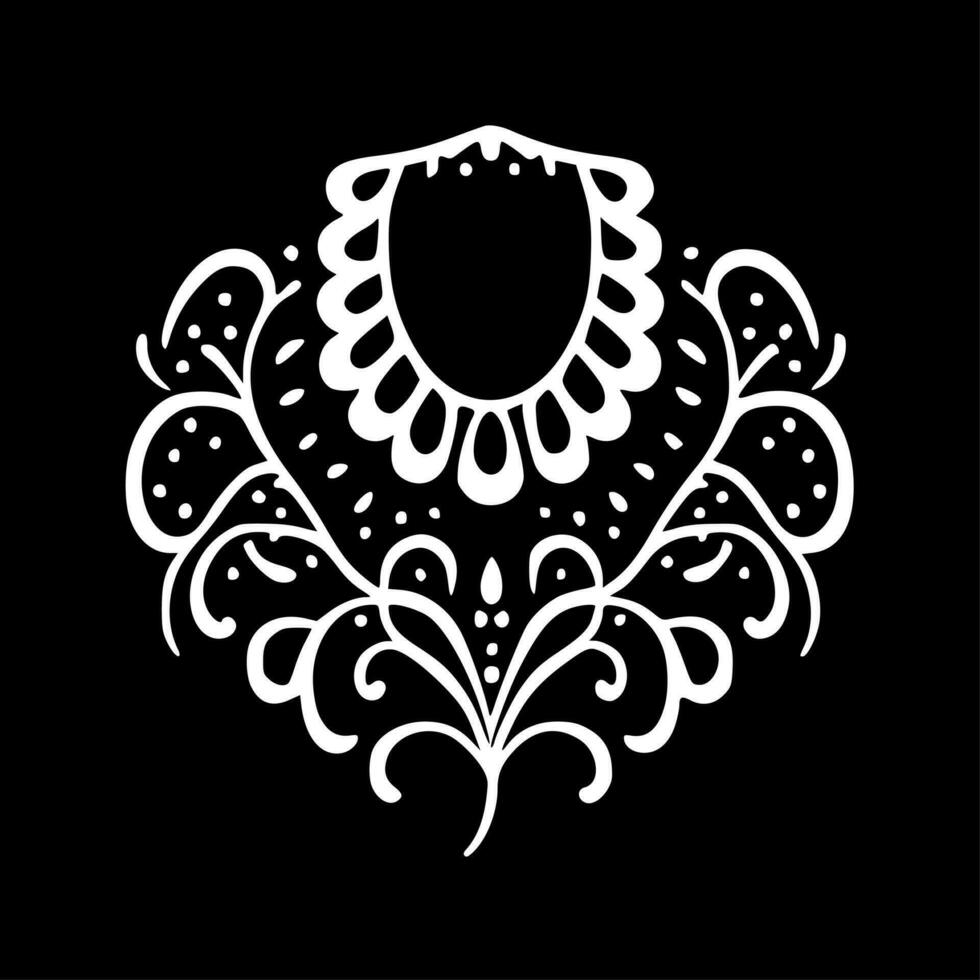 Lace, Minimalist and Simple Silhouette - Vector illustration