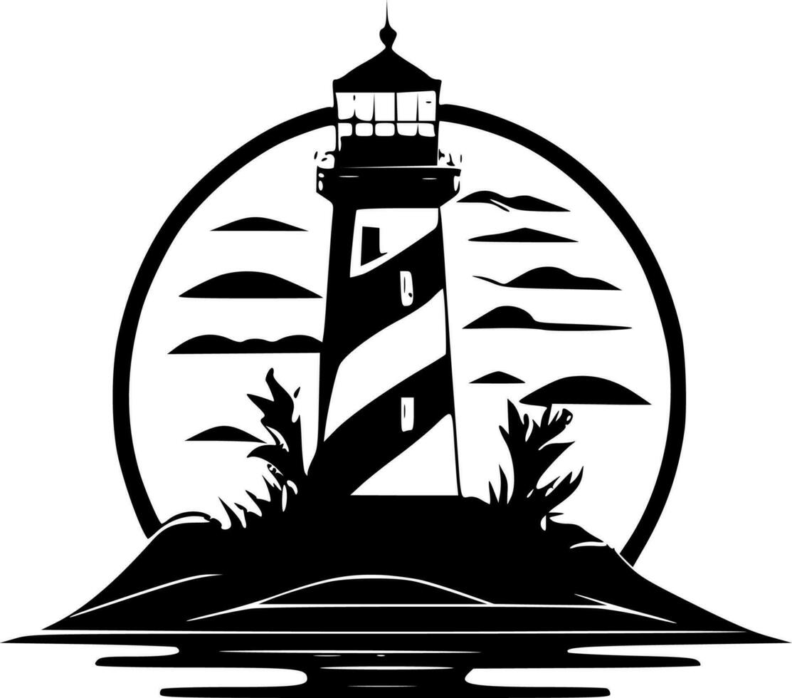 Lighthouse - High Quality Vector Logo - Vector illustration ideal for T-shirt graphic