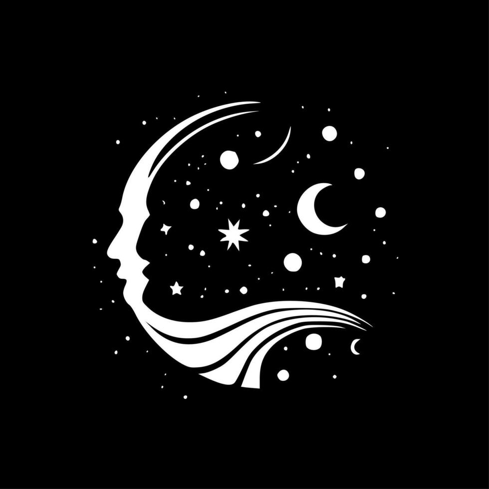 Celestial, Minimalist and Simple Silhouette - Vector illustration