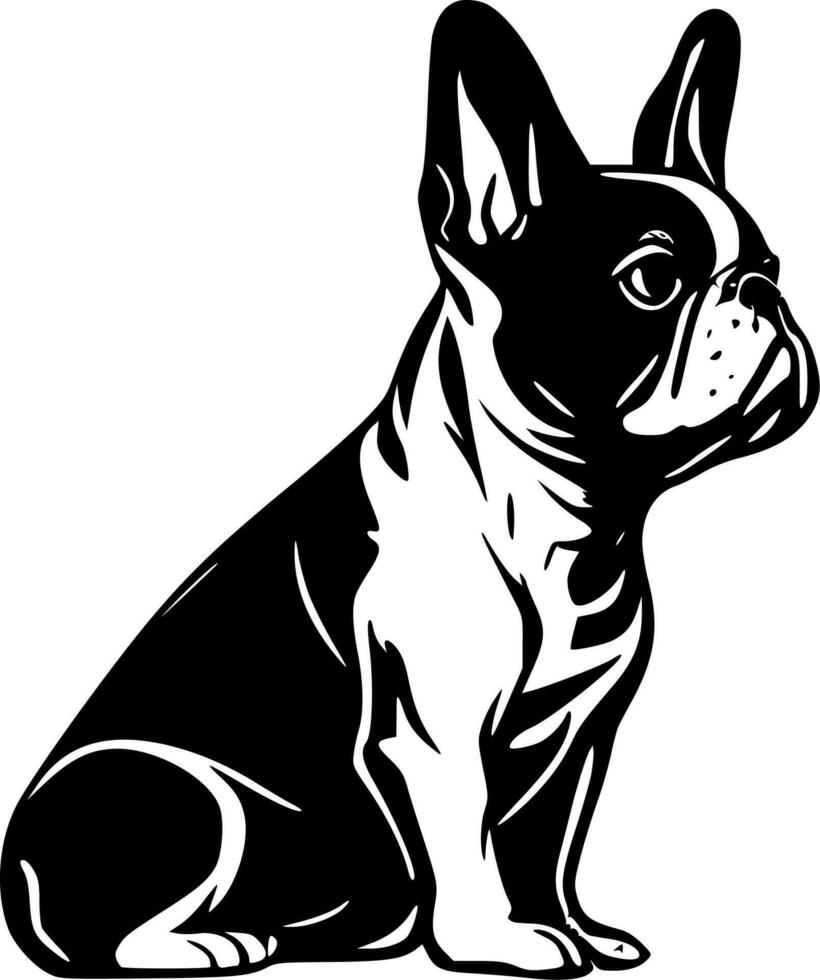 French Bulldog, Minimalist and Simple Silhouette - Vector illustration