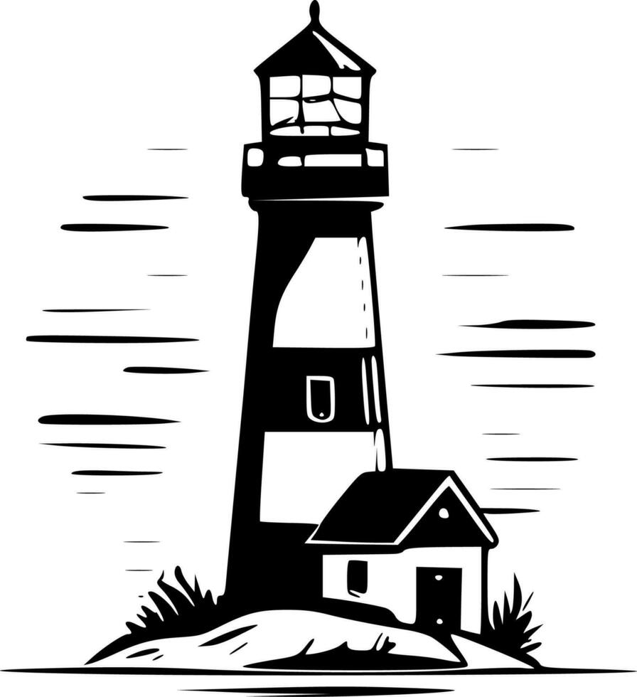 Lighthouse - High Quality Vector Logo - Vector illustration ideal for T-shirt graphic