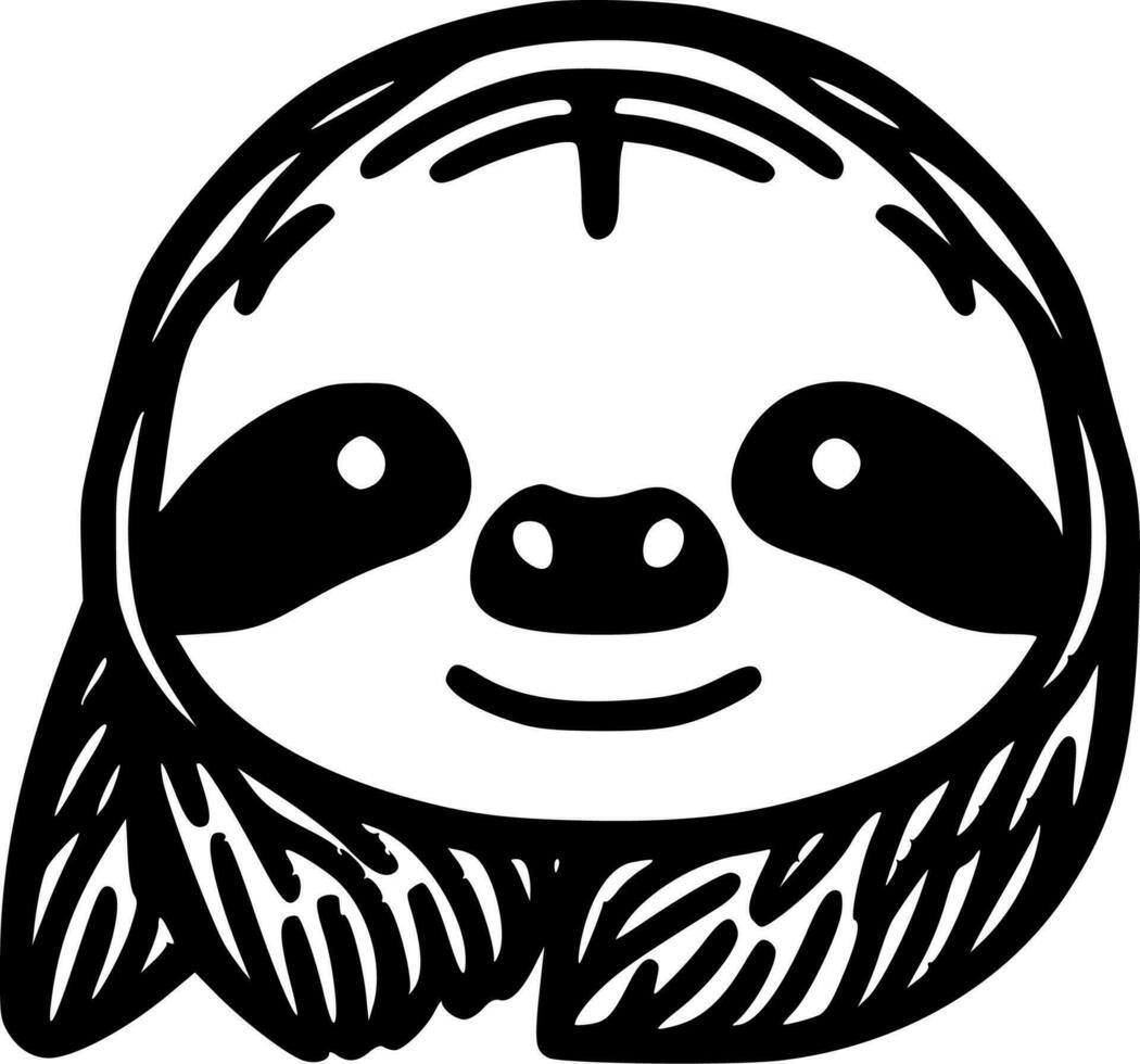 Sloth - Minimalist and Flat Logo - Vector illustration