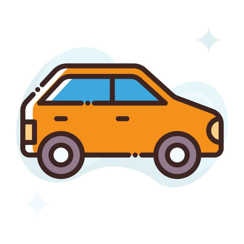 Car vector Fill outline Icon.Simple stock illustration stock.EPS 10