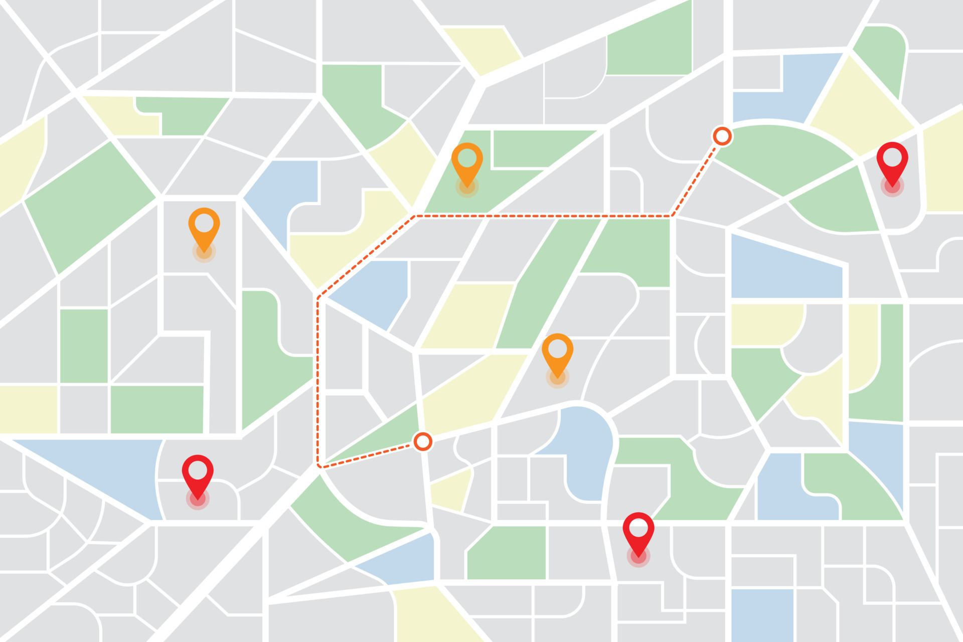 personalizado ubicación mapa interfaz para web y móvil aplicación ...