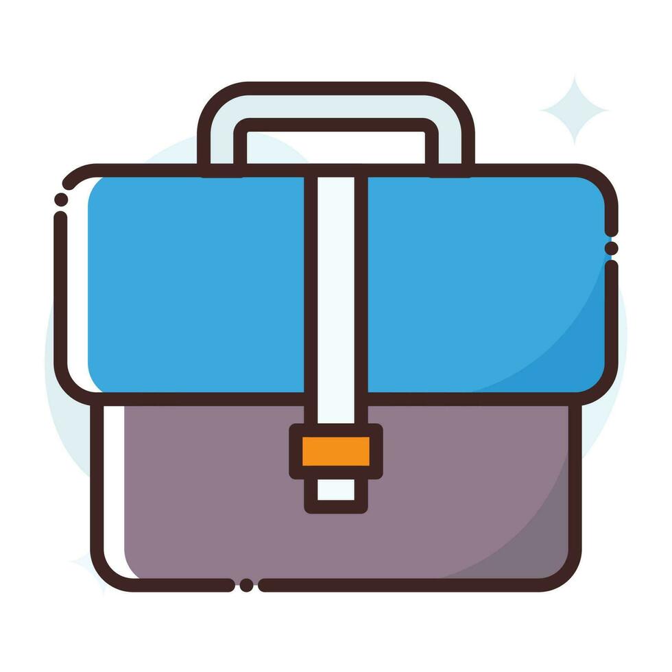 School Bag vector Fill outline Icon.Simple stock illustration stock.EPS 10