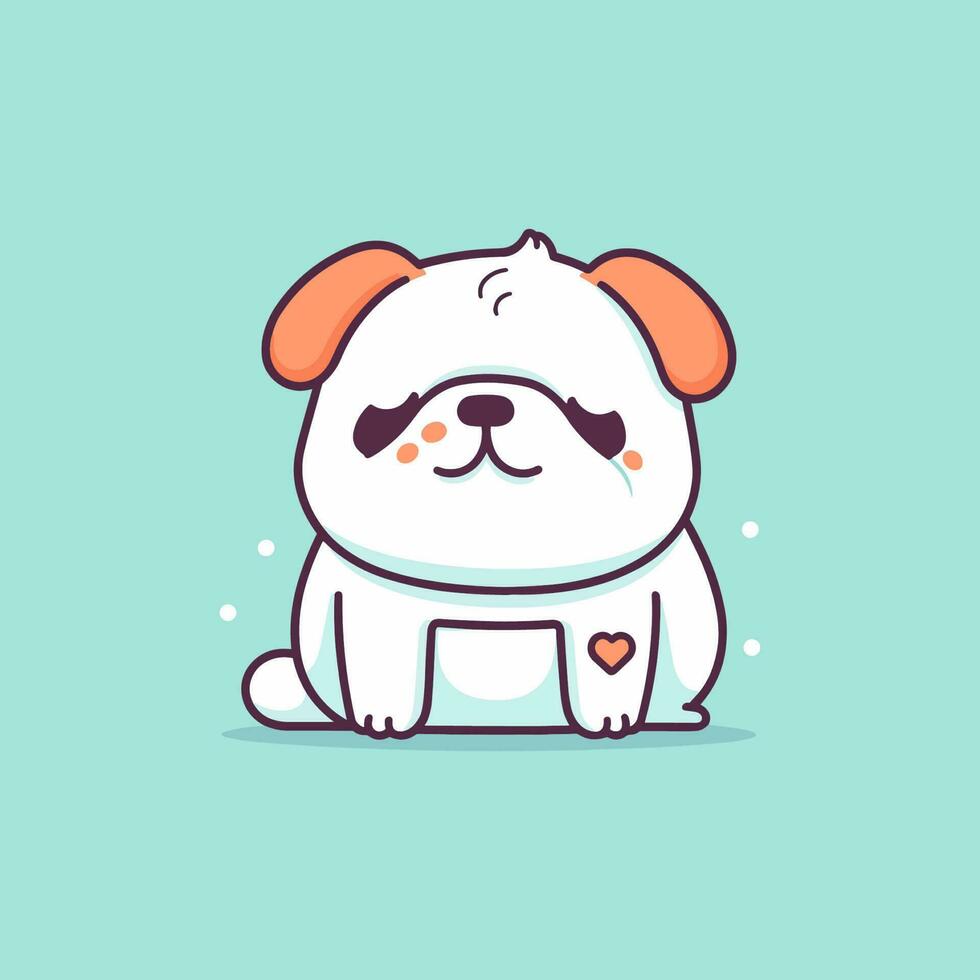 linda perro ilustración es adorable y juguetón, Perfecto para diseños ese son divertido y alegre. vector