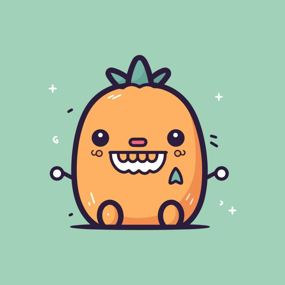 Cute monster illustration is quirky and whimsical, perfect for designs that are playful and imaginative. vector