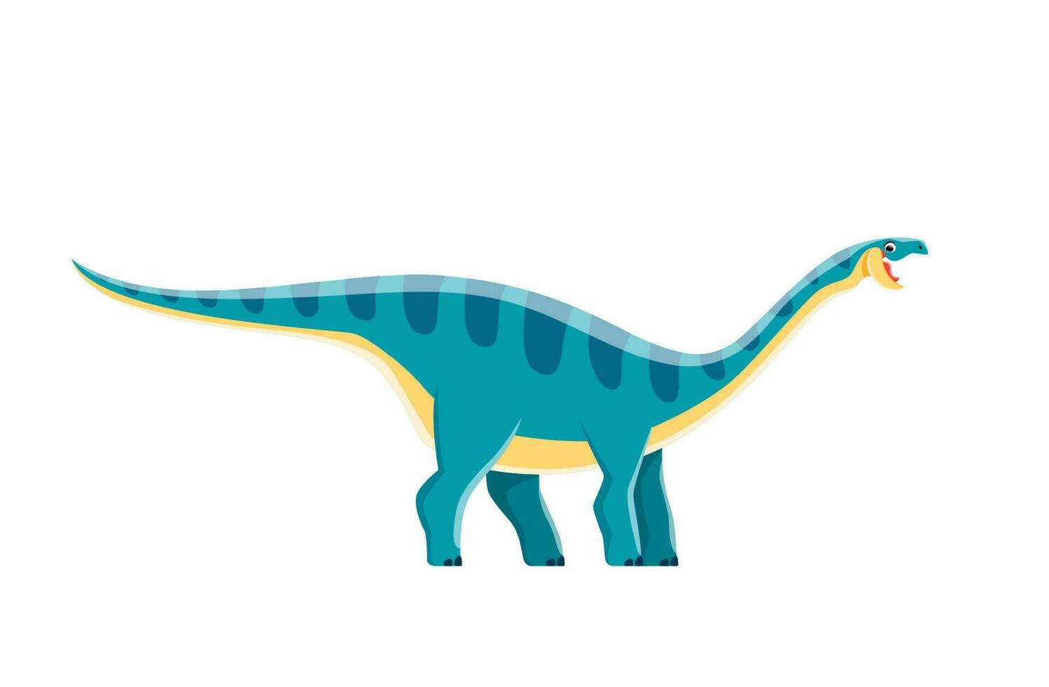 Cartoon Coloradisaurus dinosaur character, dino vector
