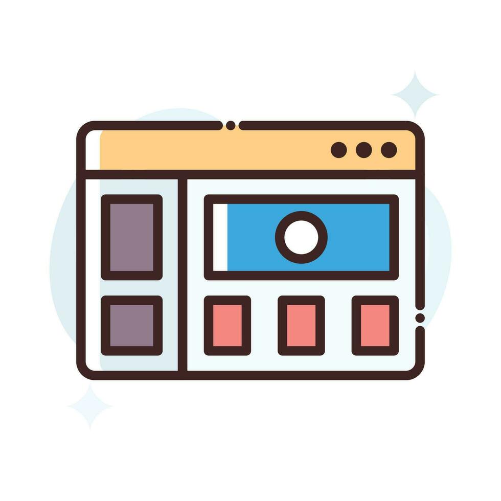 Web Content Vector Icon.Simple stock illustration stock.EPS 10